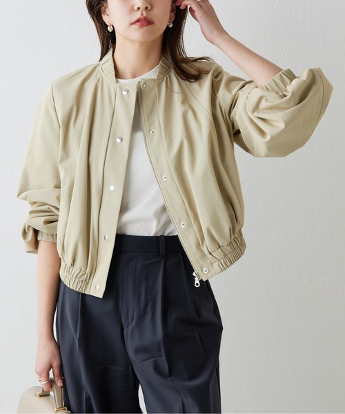 Drawing Numbers(ドローイング ナンバーズ)の「【Drawing Numbers】シャンブレーブルゾン(ブルゾン・レディース・ベージュ/ブラック・38)」の17枚目の写真