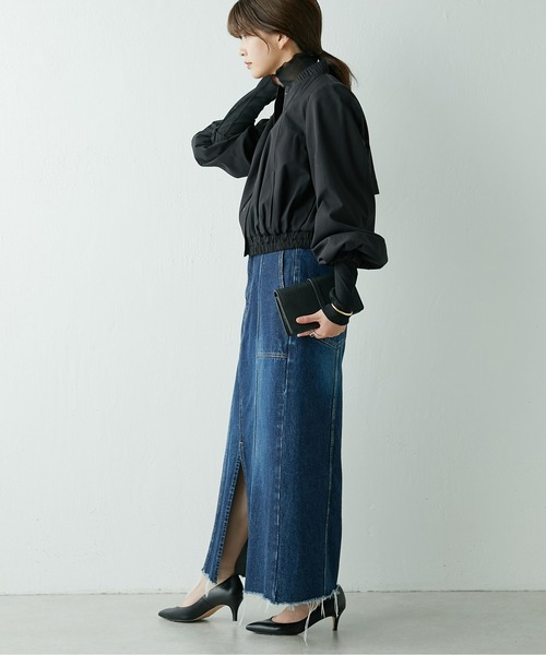 Drawing Numbers(ドローイング ナンバーズ)の「【Drawing Numbers】シャンブレーブルゾン(ブルゾン・レディース・ベージュ/ブラック・38)」の22枚目の写真