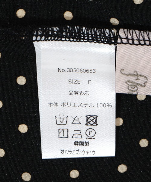 flower（フラワー）の「タイニードットリボンブラウス（シャツ/ブラウス・レディース・アイボリー/ブラック・FREE）」の18枚目の写真