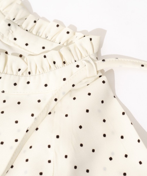 flower（フラワー）の「タイニードットリボンブラウス（シャツ/ブラウス・レディース・アイボリー/ブラック・FREE）」の11枚目の写真