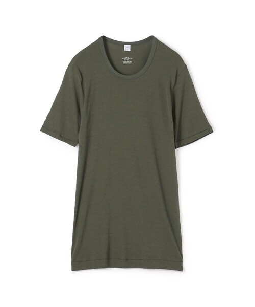 コットンフライス クルーネックTシャツ（メンズ）（Tシャツ