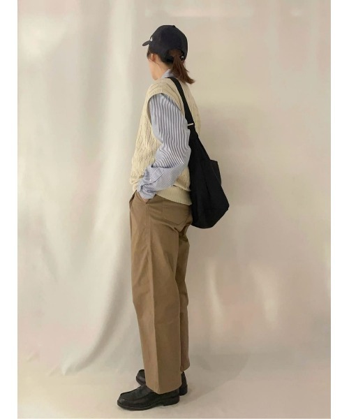 BEVERLY HILLS POLO CLUB(ビバリーヒルズポロクラブ)の「【BEVERLY HILLS POLO CLUB】【別注】ワンポイント刺繍ニットベスト(ベスト・レディース・キナリ/グリーン・フリー)」の17枚目の写真