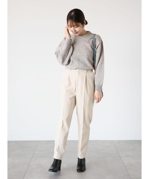 Te chichi TERRASSE(テチチテラス)の「ランダムパールニット(ニット/セーター・レディース・ブルー/グレー/ブラック/オフホワイト・F)」の12枚目の写真