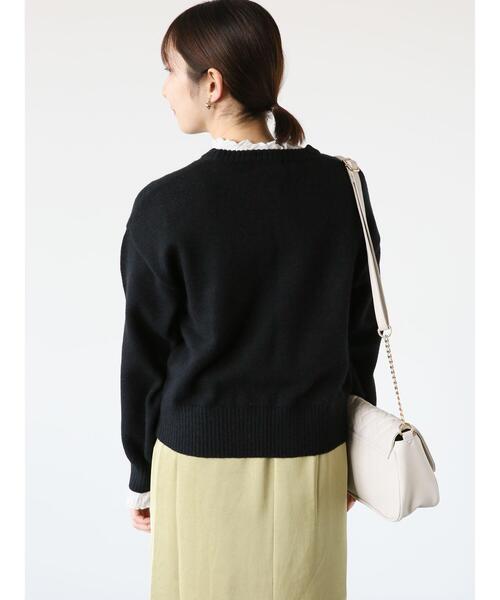 Te chichi TERRASSE(テチチテラス)の「ランダムパールニット(ニット/セーター・レディース・ブルー/グレー/ブラック/オフホワイト・F)」の14枚目の写真