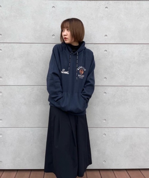 Manhattan Portage（マンハッタンポーテージ）の「Sweat Parka SPALDING（パーカー・メンズ・ブラック/ネイビー・MEDIUM/LARGE）」の20枚目の写真