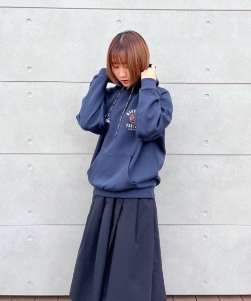 Manhattan Portage（マンハッタンポーテージ）の「Sweat Parka SPALDING（パーカー・メンズ・ブラック/ネイビー・MEDIUM/LARGE）」の19枚目の写真