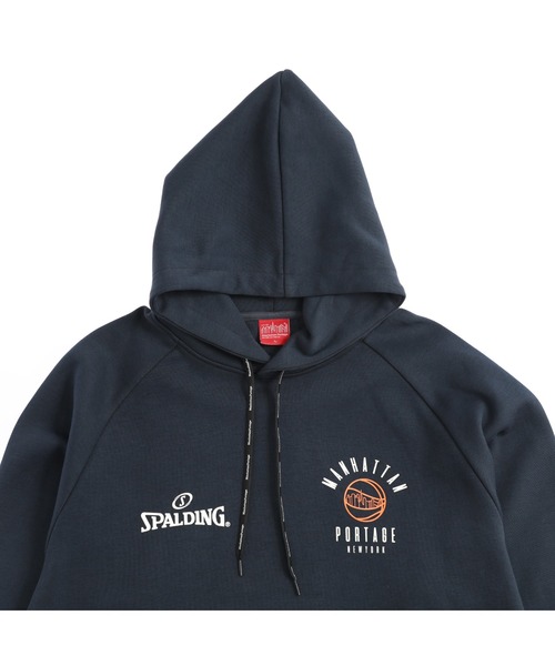 Manhattan Portage（マンハッタンポーテージ）の「Sweat Parka SPALDING（パーカー・メンズ・ブラック/ネイビー・MEDIUM/LARGE）」の14枚目の写真