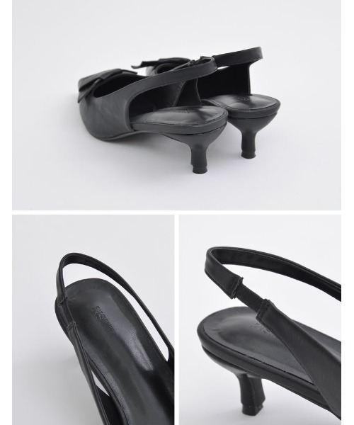 Re:EDIT（リエディ）の「[2024SS COLLECTION][MEISM by Re:EDIT][大きいサイズ有]リボンディテールローヒールパンプス（パンプス・レディース・ブラック/シルバー/ゴールド/ホワイト・SMALL/MEDIUM/LARGE/X-LARGE）」の21枚目の写真