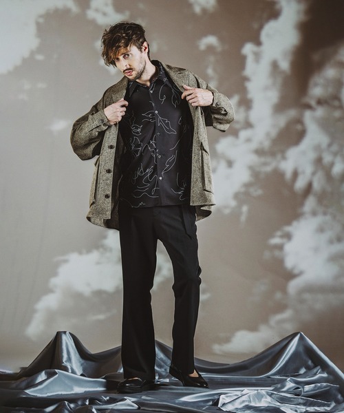 【セール】フラワースケッチプリントSH(シャツ)(シャツ/ブラウス)|NO ID.(ノーアイディ) 【セール】フラワースケッチプリントSH(シャツ)(シャツ/ブラウス)|NO ID.(ノーアイディ)