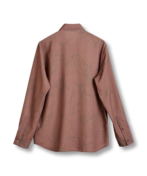 【セール】フラワースケッチプリントSH(シャツ)(シャツ/ブラウス)|NO ID.(ノーアイディ) 【セール】フラワースケッチプリントSH(シャツ)(シャツ/ブラウス)|NO ID.(ノーアイディ)