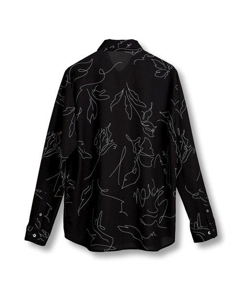 【セール】フラワースケッチプリントSH(シャツ)(シャツ/ブラウス)|NO ID.(ノーアイディ) 【セール】フラワースケッチプリントSH(シャツ)(シャツ/ブラウス)|NO ID.(ノーアイディ)