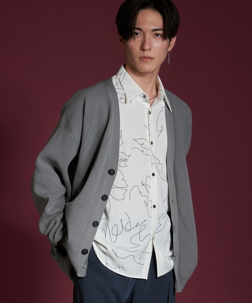 【セール】フラワースケッチプリントSH(シャツ)(シャツ/ブラウス)|NO ID.(ノーアイディ) 【セール】フラワースケッチプリントSH(シャツ)(シャツ/ブラウス)|NO ID.(ノーアイディ)