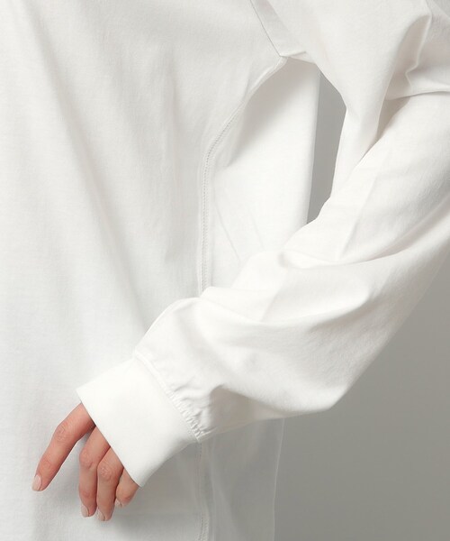 OPAQUE.CLIP(オペークドットクリップ)の「◆フォトプリントロングスリーブTシャツ(Tシャツ/カットソー・レディース・チャコールグレー/ライトグレー/ホワイト・40/38)」の5枚目の写真