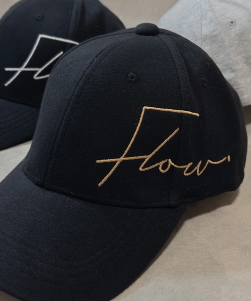 BAYBLO(ベイブロ)の「(KS)FLOW ロゴ 刺繍スウェットキャップ(キャップ・メンズ・グレー×ホワイト/ブラック×ホワイト/ブラック×ゴールド・FREE)」の2枚目の写真