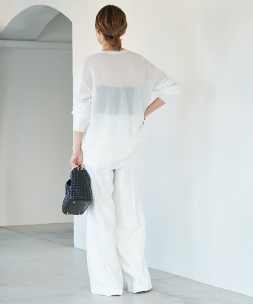 Deuxieme Classe Sheer Waffle Tシャツ New Sheer Waffle Tシャツ（Tシャツ/カットソー）｜Deuxieme