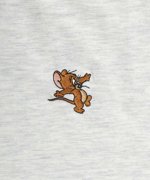 Tom&Jerry(トムアンドジェリー)の「TOM&JERRY(トムとジェリー)刺繍・バックプリント・サガラ刺繍ビッグシルエット キャラクター半袖Tシャツ メンズ レディース(Tシャツ/カットソー・レディース・アクア/グレー/クリーム/グリーン/ホワイト系その他/ブラック/ブルー/ダークグリーン/スミクロ/ベージュ/グリーン系その他/マスタード・L/M)」の14枚目の写真