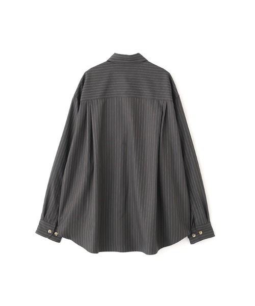 【セール】【セットアップ対応】オーバーサイズストライプシャツ（シャツ/ブラウス）｜CHAROL（シャロル）