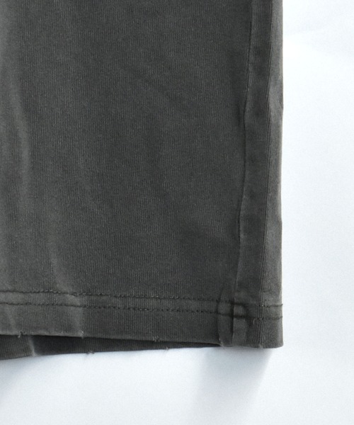 Starting Over（スターティングオーバー）の「Pigment hard wash ripped T/ピグメント ハードウォッシュ ダメージ加工 クルーネック半袖Tシャツ（Tシャツ/カットソー・メンズ・グレー/ブラック系その他/ブラック/グレー系その他/ブラウン系その他/ブラウン・M/L/XL）」の11枚目の写真