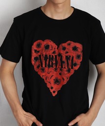 ROCKOFFプリントTシャツ(ニルヴァーナ)