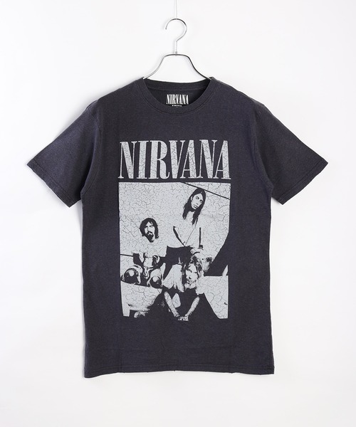 ROCK-OFF(ロックオフ)の「ROCKOFFプリントTシャツ(ニルヴァーナ)(Tシャツ/カットソー・メンズ・ブラック/ダークグリーン/ネイビー/ブラック系その他2/杢グレー/ブラック系その他3/ホワイト・L/XL/M)」の8枚目の写真