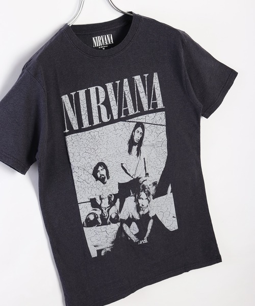 ROCK-OFF(ロックオフ)の「ROCKOFFプリントTシャツ(ニルヴァーナ)(Tシャツ/カットソー・メンズ・ブラック/ダークグリーン/ネイビー/ブラック系その他2/杢グレー/ブラック系その他3/ホワイト・L/XL/M)」の10枚目の写真