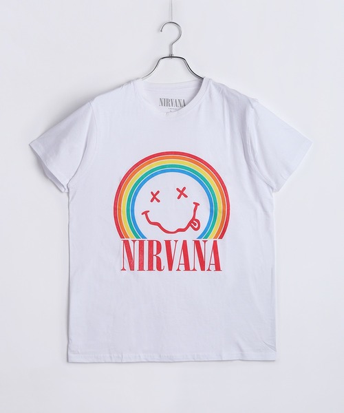 ROCK-OFF(ロックオフ)の「ROCKOFFプリントTシャツ(ニルヴァーナ)(Tシャツ/カットソー・メンズ・ブラック/ダークグリーン/ネイビー/ブラック系その他2/杢グレー/ブラック系その他3/ホワイト・L/XL/M)」の12枚目の写真