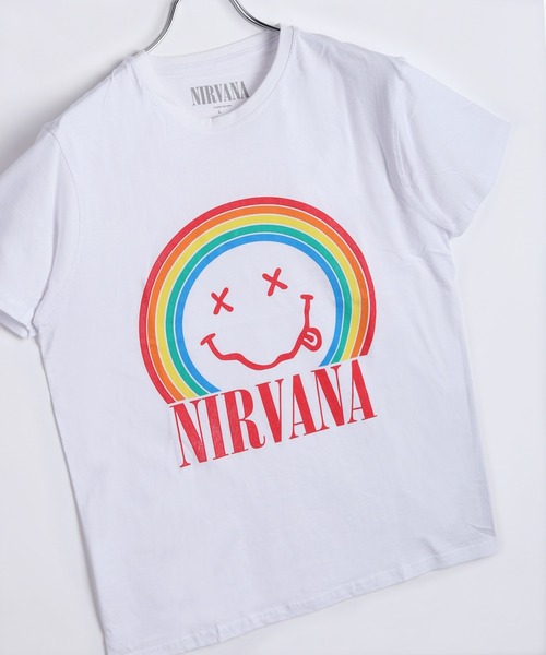 ROCK-OFF(ロックオフ)の「ROCKOFFプリントTシャツ(ニルヴァーナ)(Tシャツ/カットソー・メンズ・ブラック/ダークグリーン/ネイビー/ブラック系その他2/杢グレー/ブラック系その他3/ホワイト・L/XL/M)」の14枚目の写真