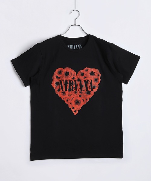 ROCK-OFF(ロックオフ)の「ROCKOFFプリントTシャツ(ニルヴァーナ)(Tシャツ/カットソー・メンズ・ブラック/ダークグリーン/ネイビー/ブラック系その他2/杢グレー/ブラック系その他3/ホワイト・L/XL/M)」の15枚目の写真