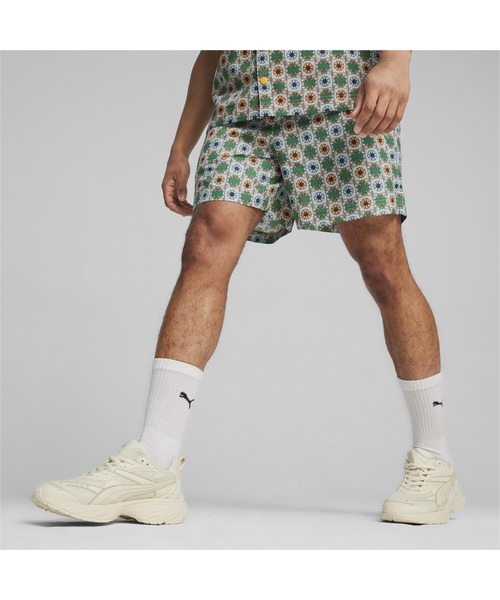 PUMA（プーマ）の「PUMA プーマ ユニセックス CLASSICS ニュー プレップ AOP ウーブン ショーツ 6（その他パンツ・メンズ・ブラック/グリーン系その他/ブラウン・X-SMALL/MEDIUM/LARGE/X-LARGE/SMALL）」の7枚目の写真