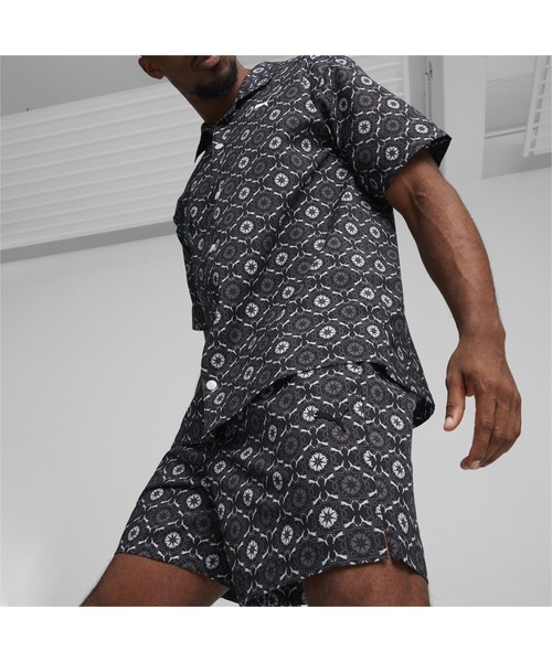 PUMA（プーマ）の「PUMA プーマ ユニセックス CLASSICS ニュー プレップ AOP ウーブン ショーツ 6（その他パンツ・メンズ・ブラック/グリーン系その他/ブラウン・X-SMALL/MEDIUM/LARGE/X-LARGE/SMALL）」の22枚目の写真