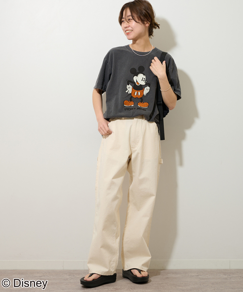GOOD ROCK SPEED(グッドロックスピード)の「WEB/一部店舗限定【GOOD ROCK SPEED】<MICKEY MOUSE>TEE.1:Tシャツ(Tシャツ/カットソー・レディース・ブラック系その他・FREE)」の2枚目の写真