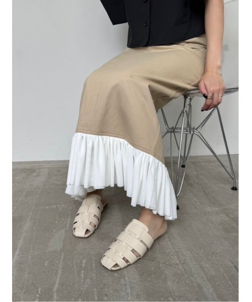 AMAIL(アマイル)の「Hole Slippers(サンダル・レディース・アイボリー/ブラック・S/M/L)」の3枚目の写真