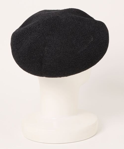 SUPER HAKKA（スーパーハッカ）の「フラワーワンポイント刺繍クリスピーベレー帽（ハンチング/ベレー帽・レディース・ブラック/ネイビー/グレー・FREE）」の4枚目の写真