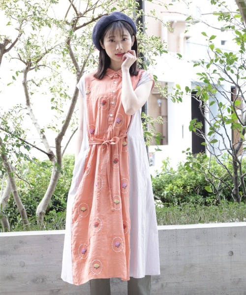 SUPER HAKKA（スーパーハッカ）の「フラワーワンポイント刺繍クリスピーベレー帽（ハンチング/ベレー帽・レディース・ブラック/ネイビー/グレー・FREE）」の19枚目の写真