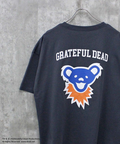 Grateful Dead(グレイトフルデッド)の「GRATEFUL DEAD グレイトフルデッド オーバーサイズ 半袖Tシャツ(Tシャツ/カットソー・メンズ・チャコール/ベージュ/ネイビー/パープル/ホワイト系/ブラック/オフホワイト/ダークグリーン/ダークグリーン系/ブラック系/ホワイト系1/ホワイト系2/グレー系/ベージュ系/オレンジ/杢グレー・M/L/XL)」の9枚目の写真