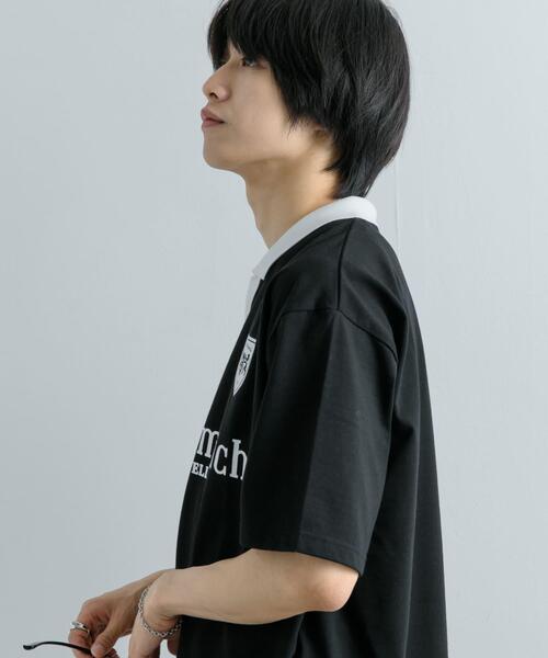 SENSE OF PLACE by URBAN RESEARCH（センスオブプレイスバイアーバンリサーチ）の「サッカーゲームTシャツ(5分袖)（Tシャツ/カットソー・メンズ・チャコールグレー/レッド/ブラック・MEDIUM/LARGE）」の6枚目の写真