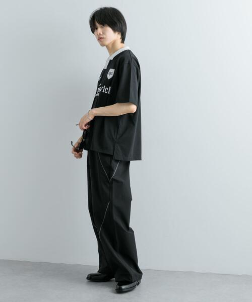 SENSE OF PLACE by URBAN RESEARCH（センスオブプレイスバイアーバンリサーチ）の「サッカーゲームTシャツ(5分袖)（Tシャツ/カットソー・メンズ・チャコールグレー/レッド/ブラック・MEDIUM/LARGE）」の10枚目の写真