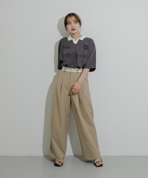 SENSE OF PLACE by URBAN RESEARCH（センスオブプレイスバイアーバンリサーチ）の「サッカーゲームTシャツ(5分袖)（Tシャツ/カットソー・メンズ・チャコールグレー/レッド/ブラック・MEDIUM/LARGE）」の15枚目の写真