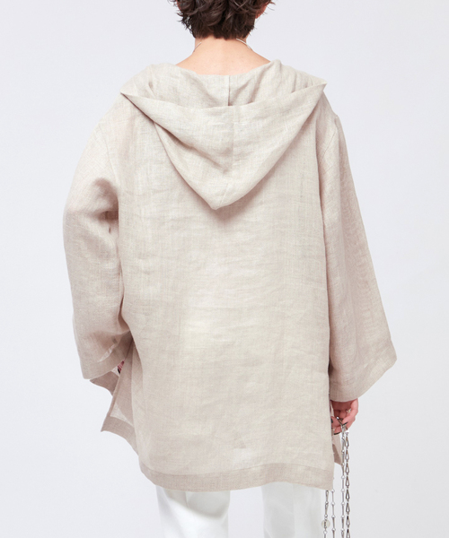 AP STUDIO リネン メッシュ フーディ トップス AP STUDIO リネン メッシュ フーディ トップス AP STUDIO リネン