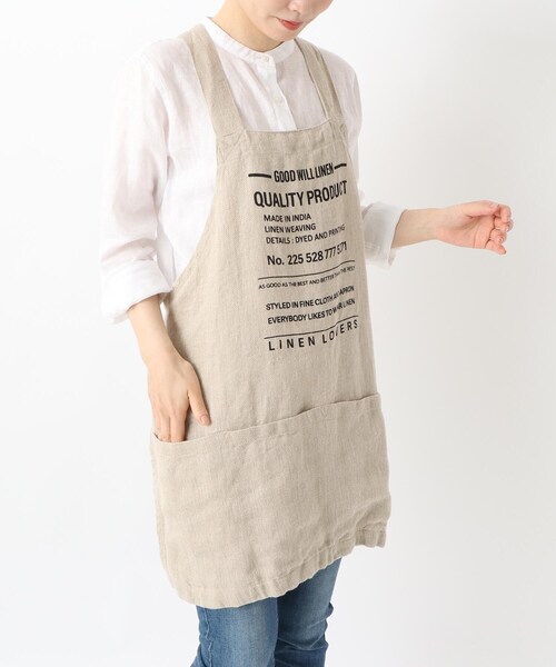 【セール】kukugoto AP リネンエプロン グッドウィルリネン NT（エプロン）｜212 KITCHEN STORE（トゥワントゥキッチンストア）