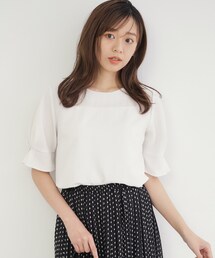 index | 《XS-LLsize》タックスリーブブラウス【洗濯機洗い可/吸水速乾/防シワ/抗ピル】(シャツ/ブラウス)