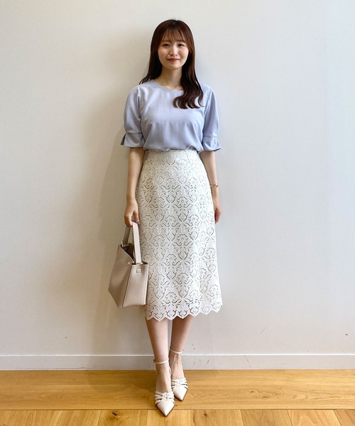 index（インデックス）の「《新色追加》タックスリーブブラウス【洗濯機洗い可/吸水速乾/防シワ/抗ピル】（シャツ/ブラウス・レディース・オレンジ系/サックスブルー/アイボリー/サンドベージュ/ネイビー/ライトブルー/ブラウン系その他・34/42/40/38/36）」の14枚目の写真