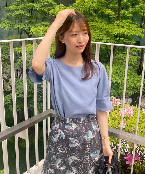 index（インデックス）の「《新色追加》タックスリーブブラウス【洗濯機洗い可/吸水速乾/防シワ/抗ピル】（シャツ/ブラウス・レディース・オレンジ系/サックスブルー/アイボリー/サンドベージュ/ネイビー/ライトブルー/ブラウン系その他・34/42/40/38/36）」の20枚目の写真