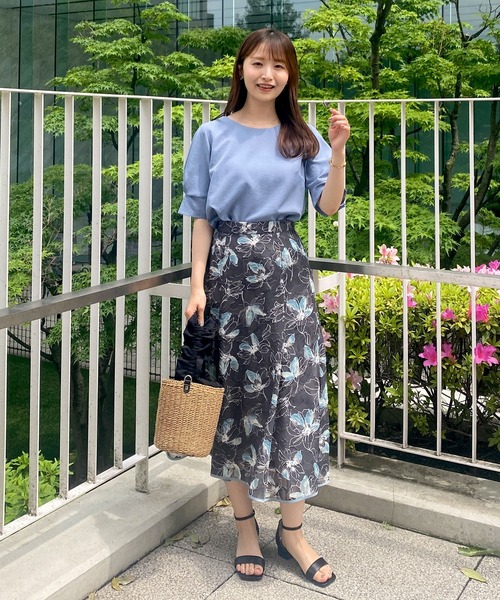 index（インデックス）の「《新色追加》タックスリーブブラウス【洗濯機洗い可/吸水速乾/防シワ/抗ピル】（シャツ/ブラウス・レディース・オレンジ系/サックスブルー/アイボリー/サンドベージュ/ネイビー/ライトブルー/ブラウン系その他・34/42/40/38/36）」の21枚目の写真