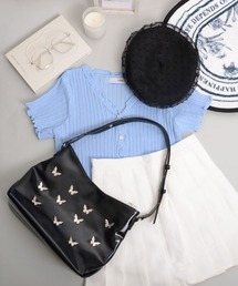 Mayree | 【resonance】ドット柄 チュール ベレー帽(ハンチング/ベレー帽)