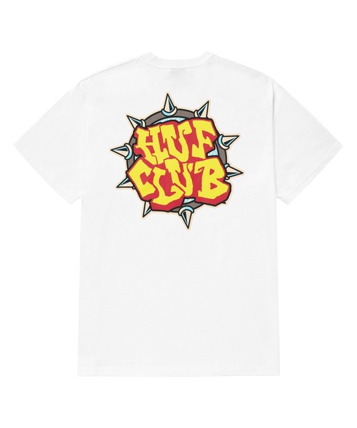 HUF CLUB TEE / HUF ハフ プリント Tシャツ 半袖（Tシャツ/カットソー）｜HUF（ハフ）