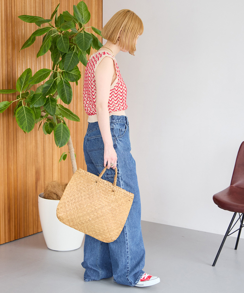 B.C STOCK（ベーセーストック）の「Gleamy/グリーミー ショートニットベスト（ベスト・レディース・レッド/パープル・FREE）」の21枚目の写真