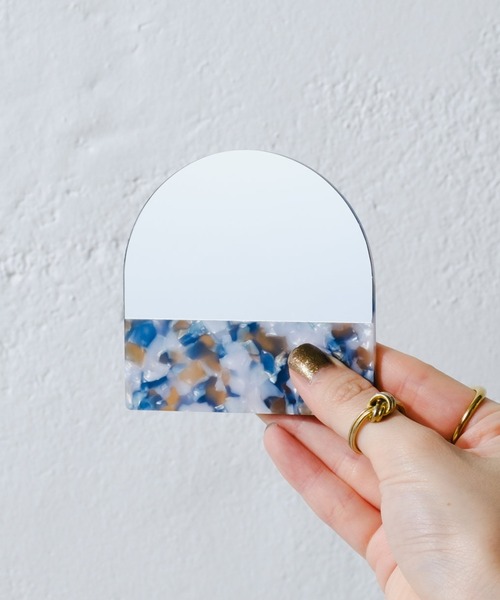 BIRTHDAY BAR（バースデイバー）の「【SAHIR　サヒール】カーブミラー（手鏡/メイクミラー・レディース・ブルー/ピンク・0）」の3枚目の写真