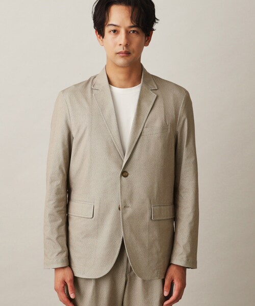 THE SHOP TK (ザ ショップ ティーケー )の「◆【セットアップ可】スマートムーブメッシュジャケット(テーラードジャケット・メンズ・ベージュ/ライトグレー/ネイビー/ダークグレー・03/02/04/01)」の8枚目の写真