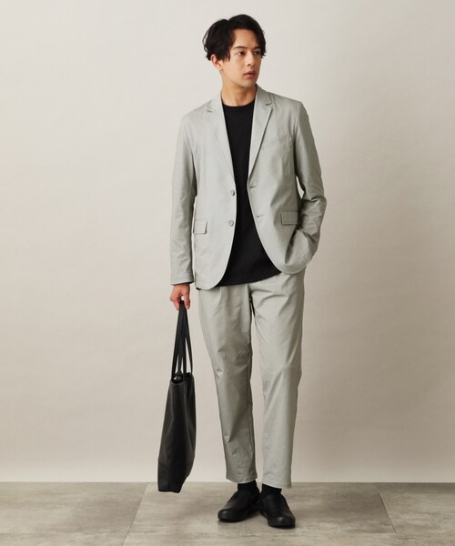 THE SHOP TK (ザ ショップ ティーケー )の「◆【セットアップ可】スマートムーブメッシュジャケット(テーラードジャケット・メンズ・ベージュ/ライトグレー/ネイビー/ダークグレー・03/02/04/01)」の1枚目の写真